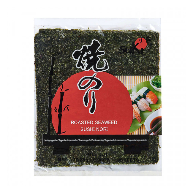 Foi intregi din Alge Nori prajite pentru sushi 28g Suki MLL