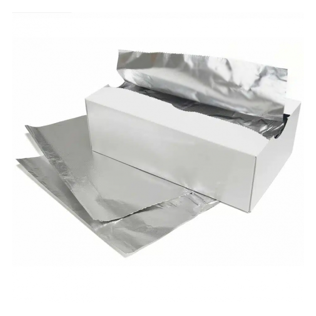 Folie Aluminiu Pop-Up Cutie 200 Foi Pre-Taiate 30x27.3cm Safir DNC67780