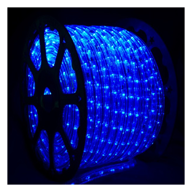 Furtun Luminos cu 3600 LEDuri Albastre Rola 100m