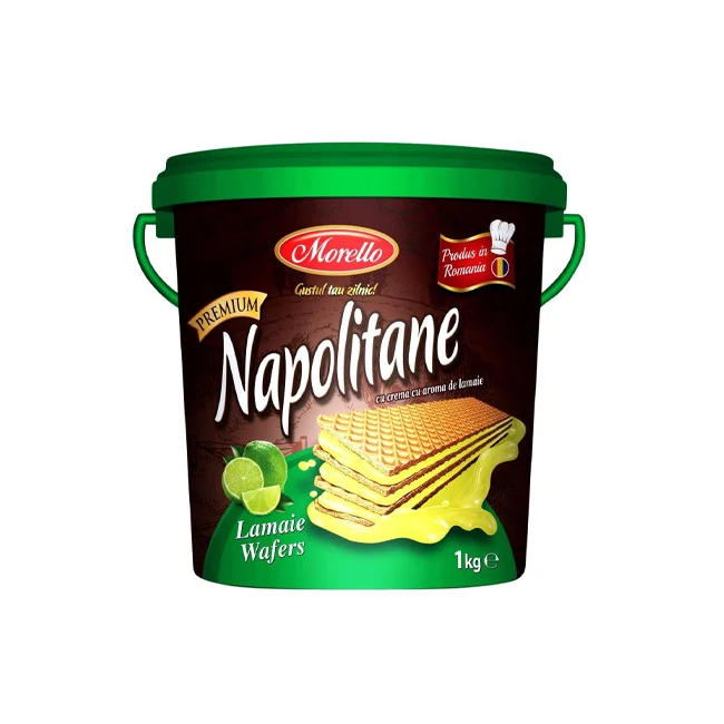 Galeata 1kg Napolitane Crocante cu lamaie Morello MGR16074