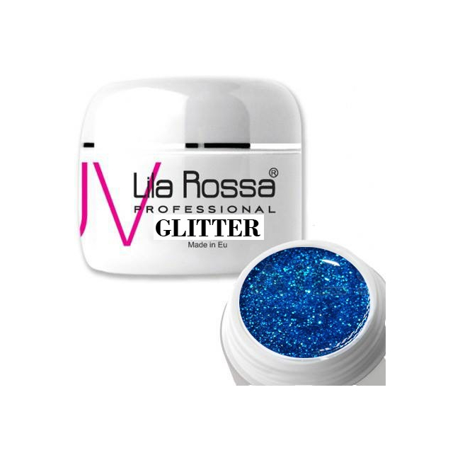 Gel Color cu particule Sclipici Lila Rossa Glitter GeL 5g E2407