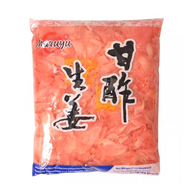 Ghimbir feliat pentru sushi 1.5Kg Maruyu Roz SNM