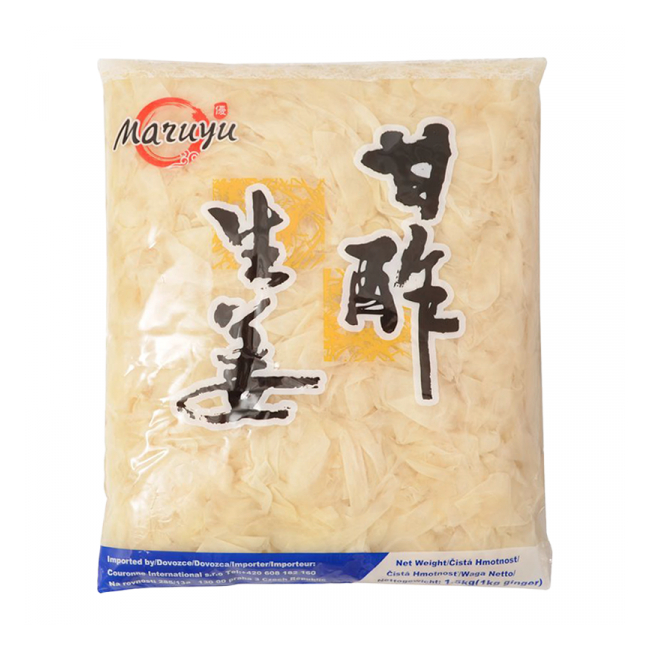 Ghimbir feliat pentru sushi 1.5Kg Maruyu Alb SNM