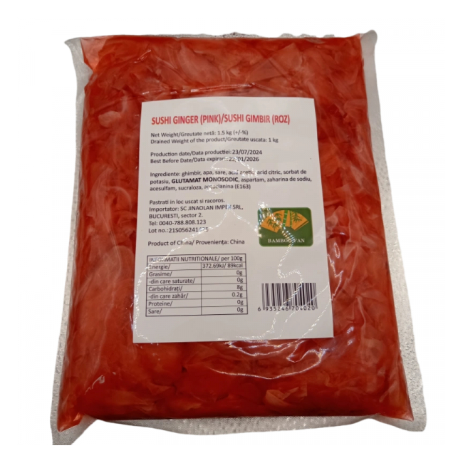 Ghimbir Murat Roz pentru Sushi BBFAN 1.5kg MLL