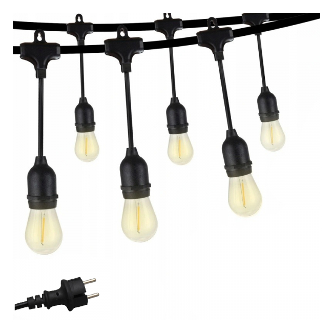 Ghirlanda Luminoasa 5m 10 Becuri LED E27 Lumina Calda 220V 18D054 XXM