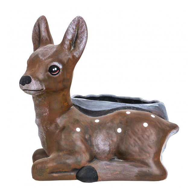 Ghiveci din ceramica caprioara 25x23cm Zilan EXT 7066