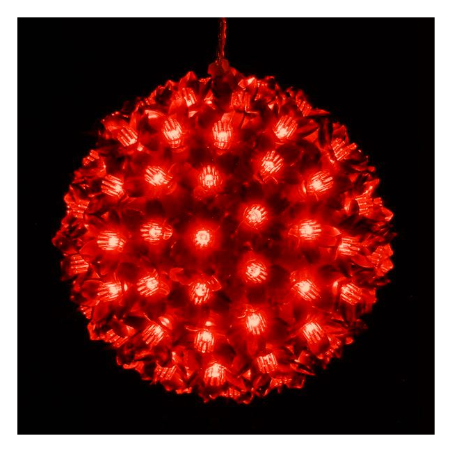 Glob Luminos de Craciun cu 200 LEDuri Rosii 220V 23cm