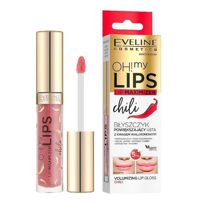 Gloss Volumizator Buze cu Chili OH! My Lips Eveline DNC36698