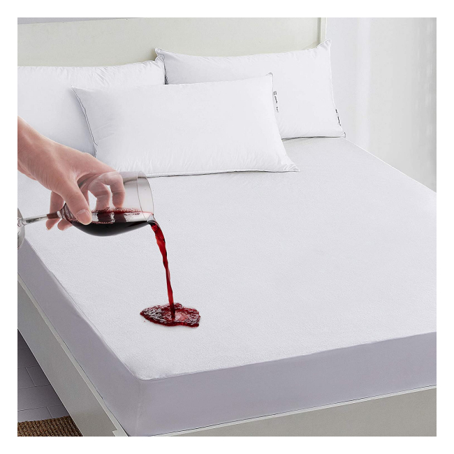 Husa protectie impermeabila frotir cu elastic 90x200cm 42506ET JGR
