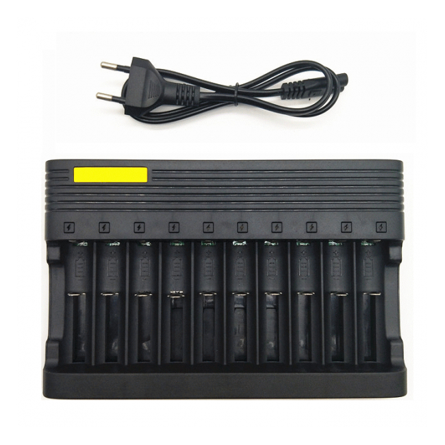 Incarcator 10 Acumulatori Li-Ion 3.7V-4.2V 220V 6000mAh MS10810A