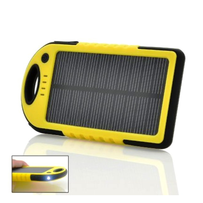 Incarcator Solar Telefoane Power Bank 2 Sloturi USB 5000mAh