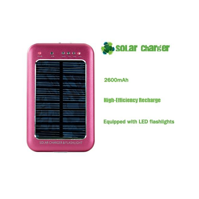 Incarcator solar universal cu lanterna 2600 mAh