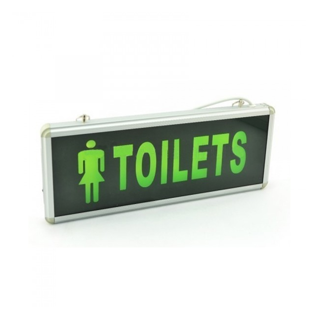 Indicator Luminos Toilets Femei LED si Acumulator 355x145mm 1 Fata WT