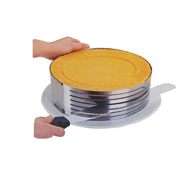 Inel Feliator Blat de Tort Ajustabil Cake Ring 8.5cm 26-28cm M