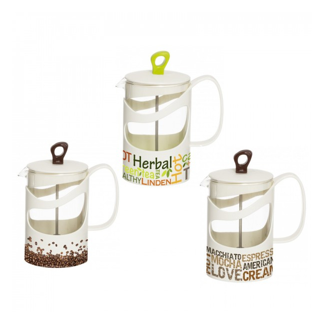 Infuzor din Sticla pentru Ceai sau Cafea 1000ml Herevin TGR3114 JU