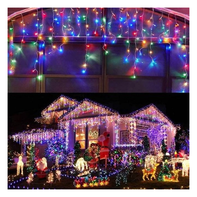 Instalatie Franjuri Inegali 50m 1000LED Multicolor FA P Flash TO904C