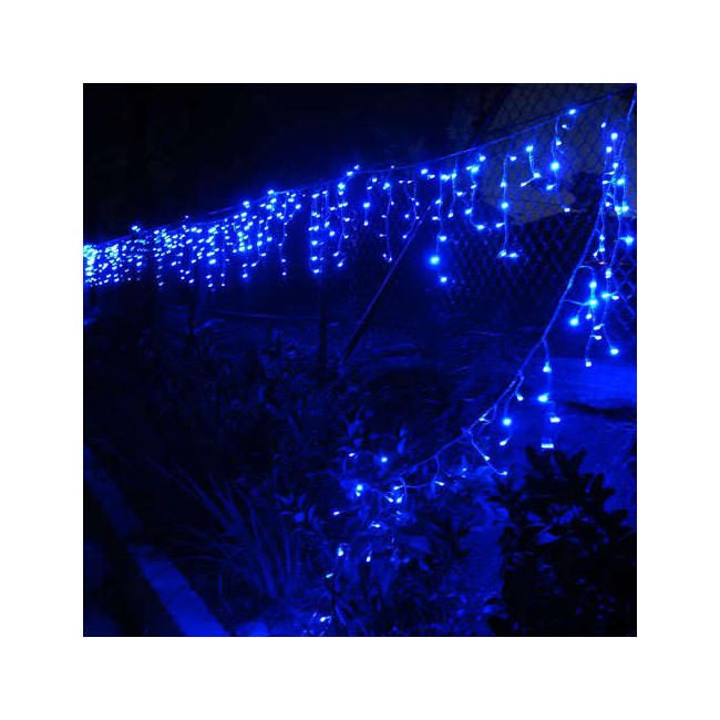 Instalatie Luminoasa Perdea Franjurata 6m 300 LEDuri Albastre