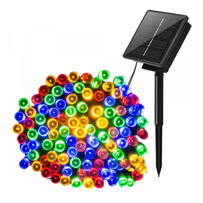 Instalatie Luminoasa Solara Liniara Snur 22m 200LED Multicolor TO SL200C