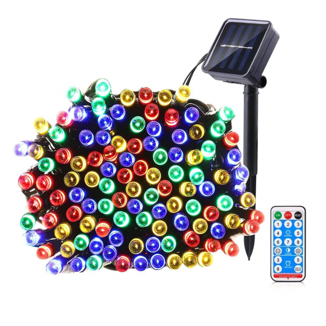 Instalatie Solara si USB cu Telecomanda Snur 50m 420LED Multicolor TO SLT420C