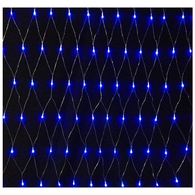 Instalatii de Craciun Plasa Prelungibila 140 LEDuri Albastre 2x2m