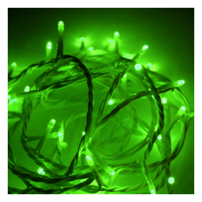 Instalatii Luminoase Exterior Snur 10m 100LED Verde Flash FAP 9120