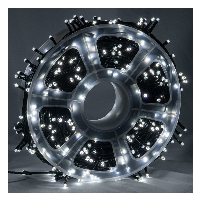 Instalatii Luminoase Liniare Snur Rola 100m LED Alb Rece 8 Jocuri Lumini TO5008