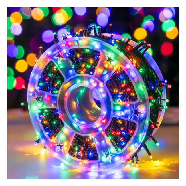 Instalatii Luminoase Liniare Snur Rola 150m LED V8 Mat Multicolor Jocuri Lumini TO150C