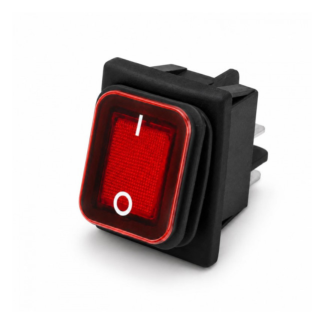 Intrerupator IRS KCD4 16A 250V Membrana Cauciuc LED ROSU Dalbi 6B031 XXM