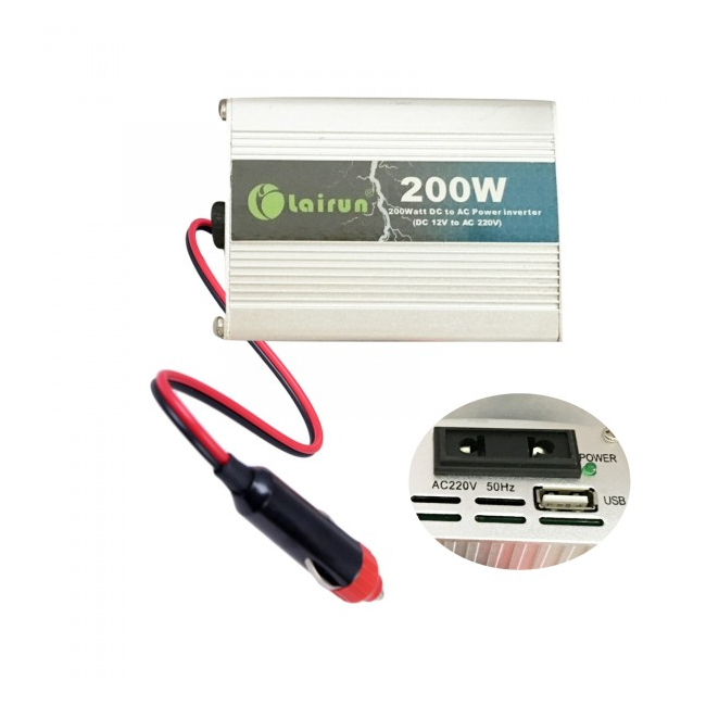 Invertor Auto 12V la 220V cu USB 200W