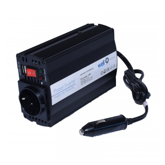 Invertor Auto 150W Alimentare 12V Iesire 220V + USB 7C001 XXM