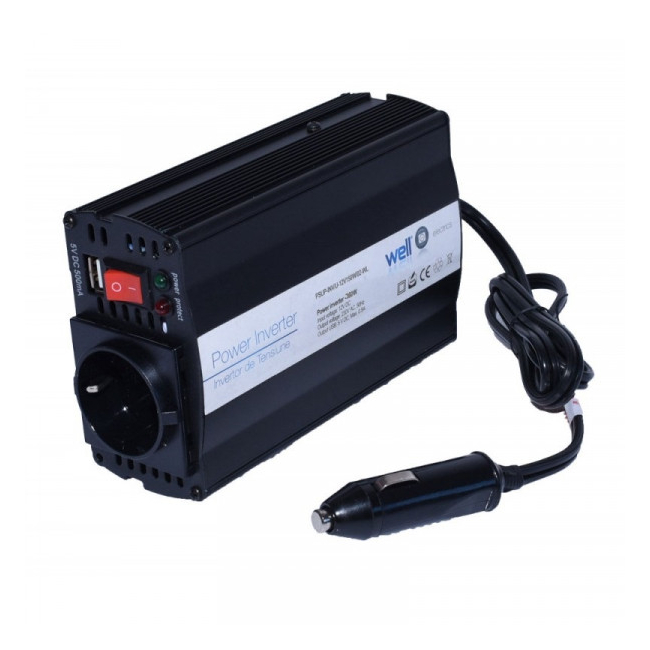 Invertor Auto 300W Alimentare 12V Iesire 220V + USB 7C002 XXM