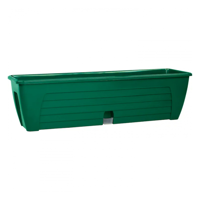 Jardiniera Lido Plus Teracot cu tava incorporata 60x16.5cm 12.3L Verde CNN44714