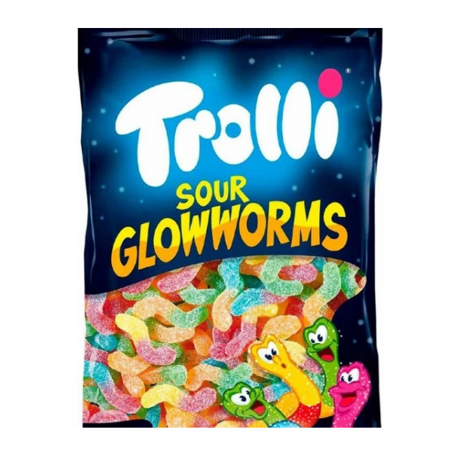 Jeleuri viermi dulci acrisori Trolli 100g MGR11974