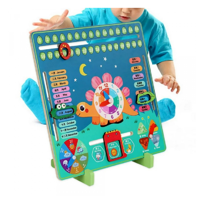 Joc copii Calendar Ceas Anotimpurile Zilele si Lunile MB-022 CWT