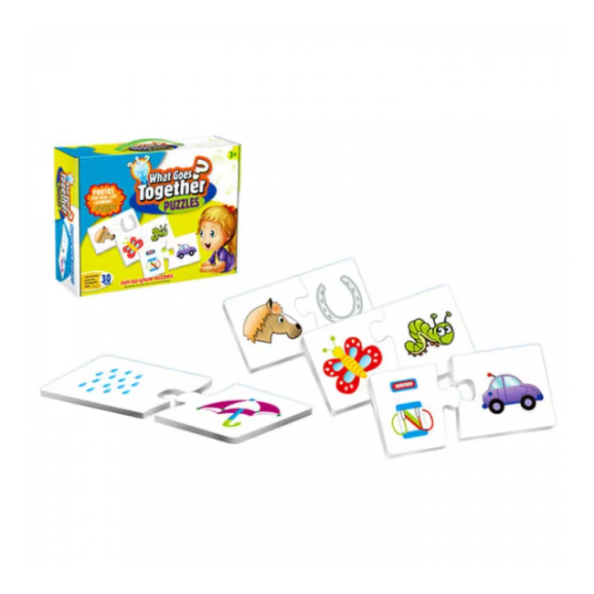 Joc educativ cu puzzle pentru potrivirea corespondentelor 2065A CWT