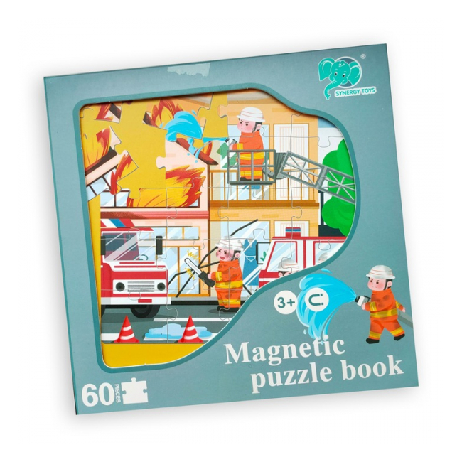 Joc puzzle magnetic Pompierii Neinfricati 60 piese 8526-9 CWT