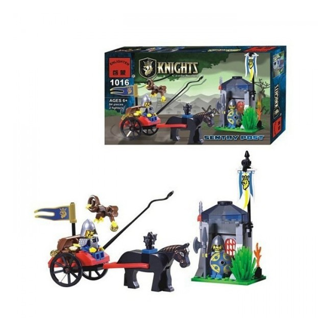 Joc tip Lego Post Cavaleri Enlighten 1016 cu 84 Piese