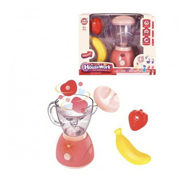 Jucarie interactiva Blender pentru sucuri cu accesorii Roz 9313C3 CWT