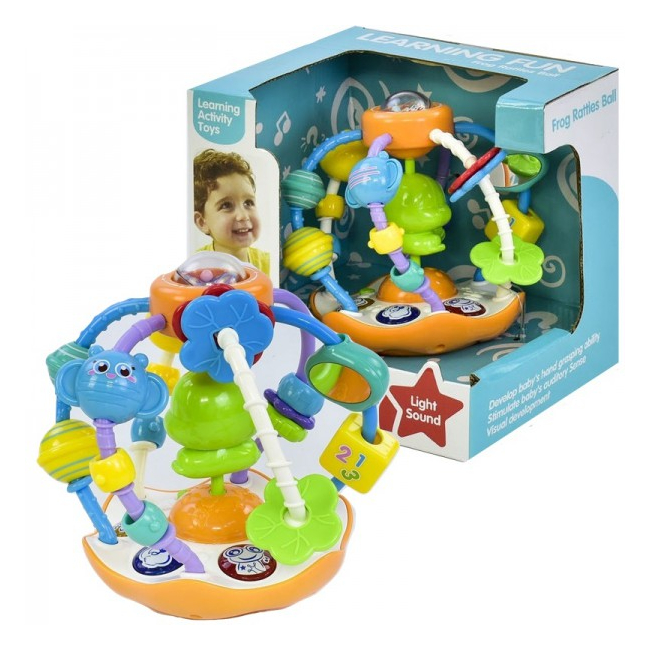 Jucarie Interactiva Zornaitoare Bebe Frog Rattles Ball 35751