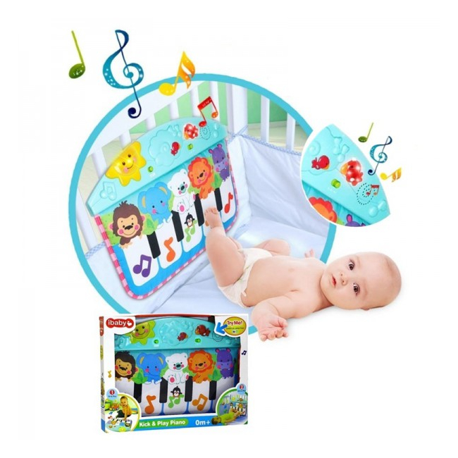 Jucarie Muzicala pentru Patut Bebe Pian Kick&Play Ibaby 68130