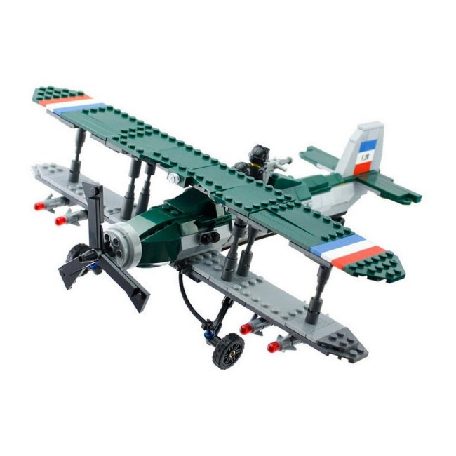 Jucarie Tip LEGO Avion de Vanatoare 402 Piese Kazi KY82002