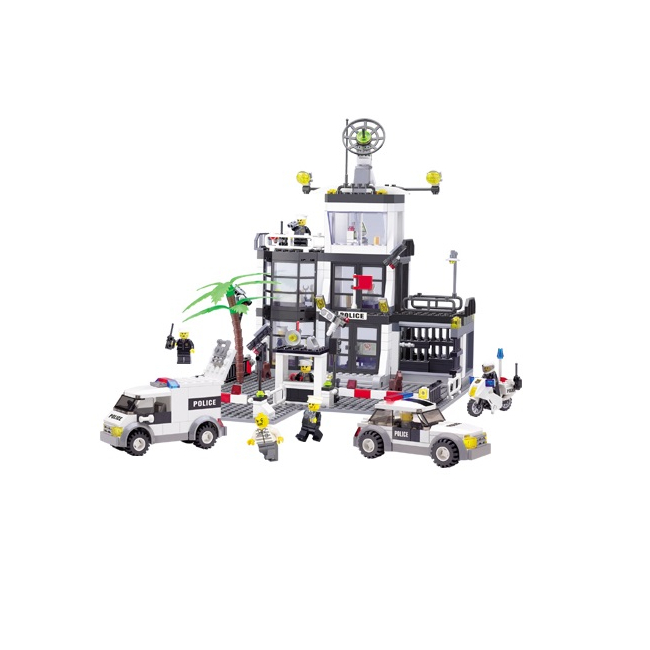 Jucarie tip Lego, Comisariat de Politie Kazi Toys 6725 631 Piese