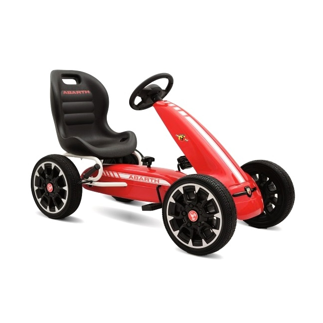 Kart cu Pedale pentru Copii 113x57x73cm Abarth 500 Assetto GC002 Rosu JU