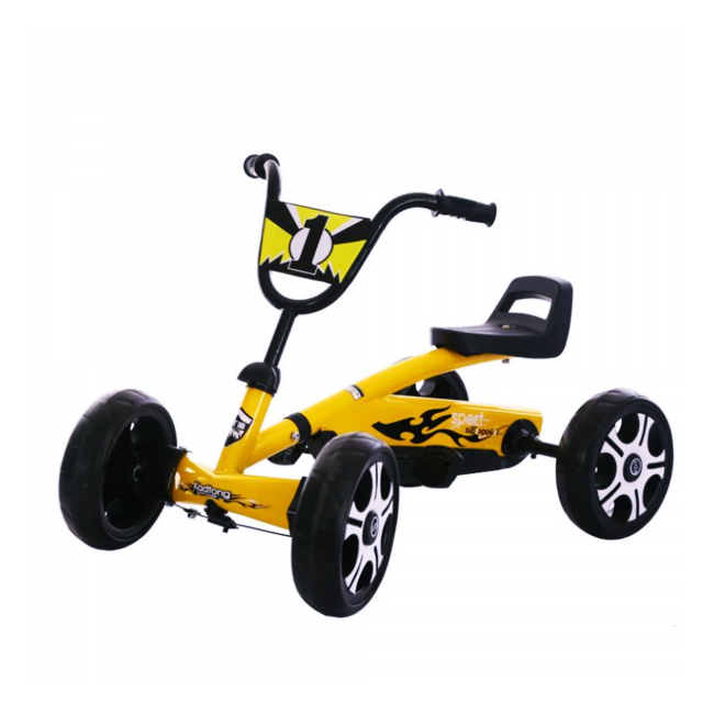 Kart cu Pedale pentru Copii Jolly Kids TL6689 Galben