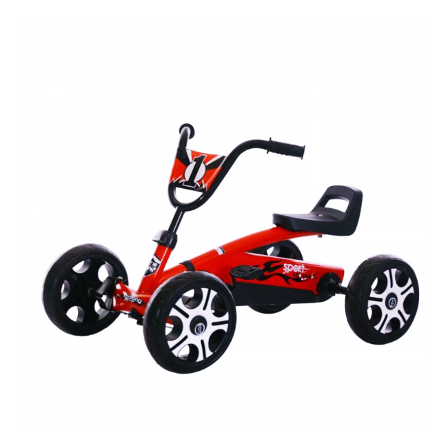 Kart cu Pedale pentru Copii Jolly Kids TL6689 Rosu