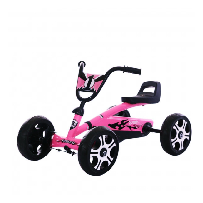 Kart cu Pedale pentru Copii Jolly Kids TL6689 Roz