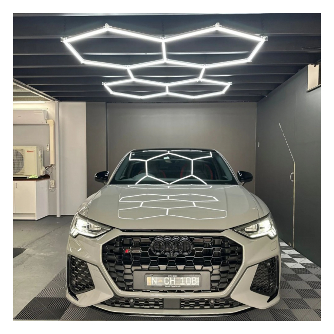 Kit 5 hexagoane LED Honeycomb T5 48W 6500K Alb Rece Tub 568mm DL72F46X5