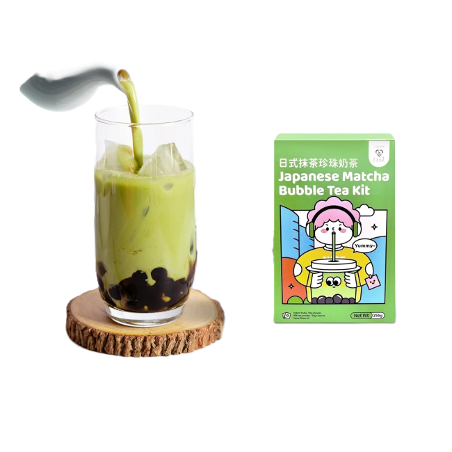 Kit Bubble Tea Tokimeki Perle Tapioca Boba Tea Matcha 255g MLL