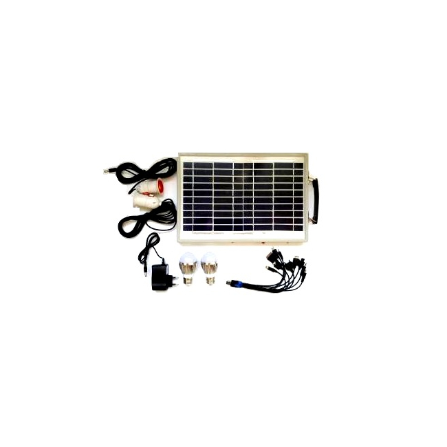 Kit Incarcare Solara cu Panou Fotovoltaic, Becuri si USB WY1210