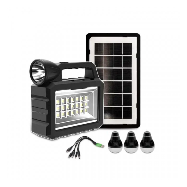 Kit lanterna cu panou solar power bank 3 becuri Cclamp CL-26 NNN